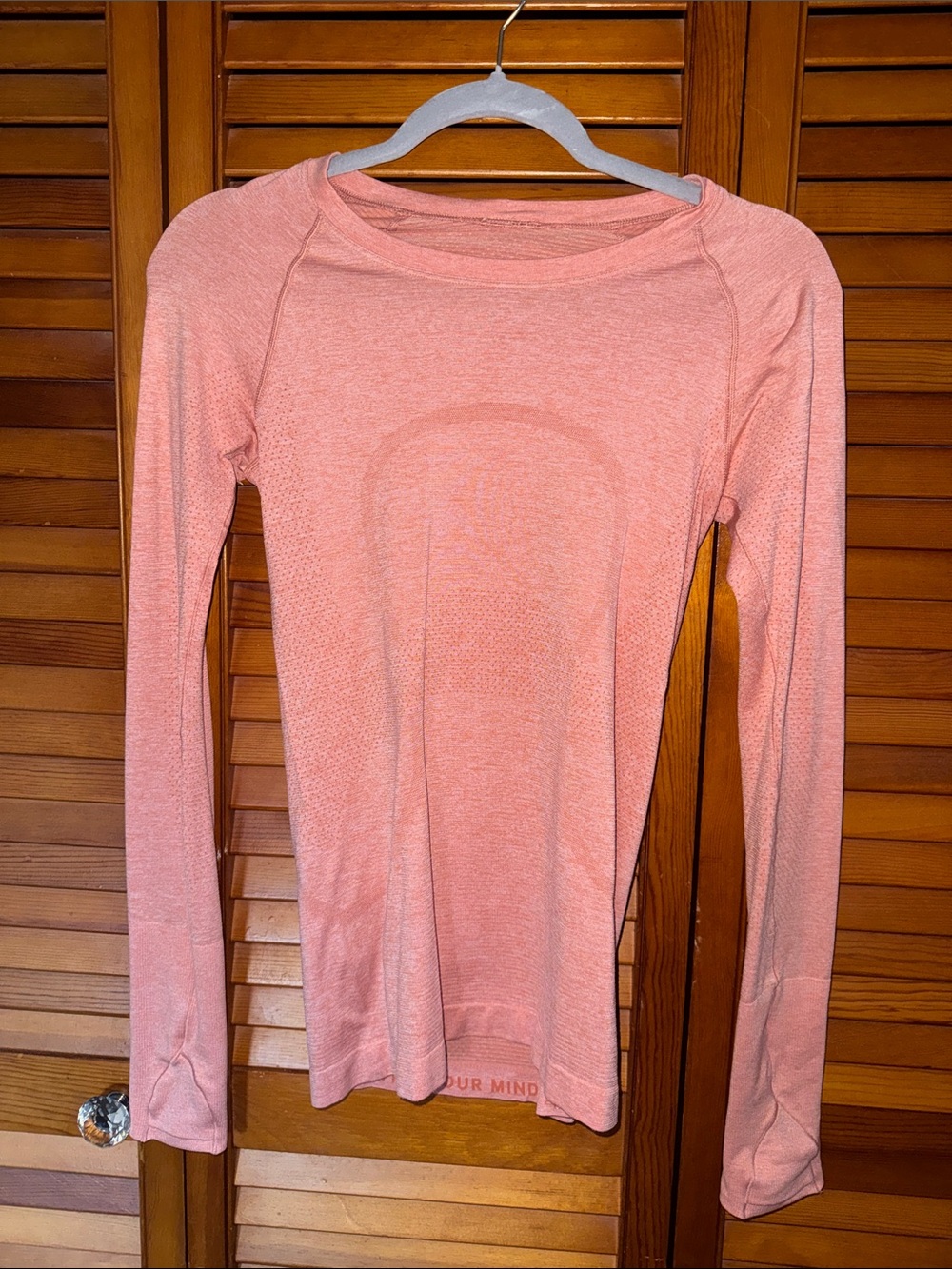 Lululemon orange/pink Long-Sleeve swiftly tech size 4